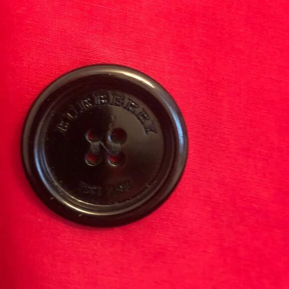 Authentic Burberry The Kensington Trench Coat Double Breasted Military Red - Picture 4 of 4